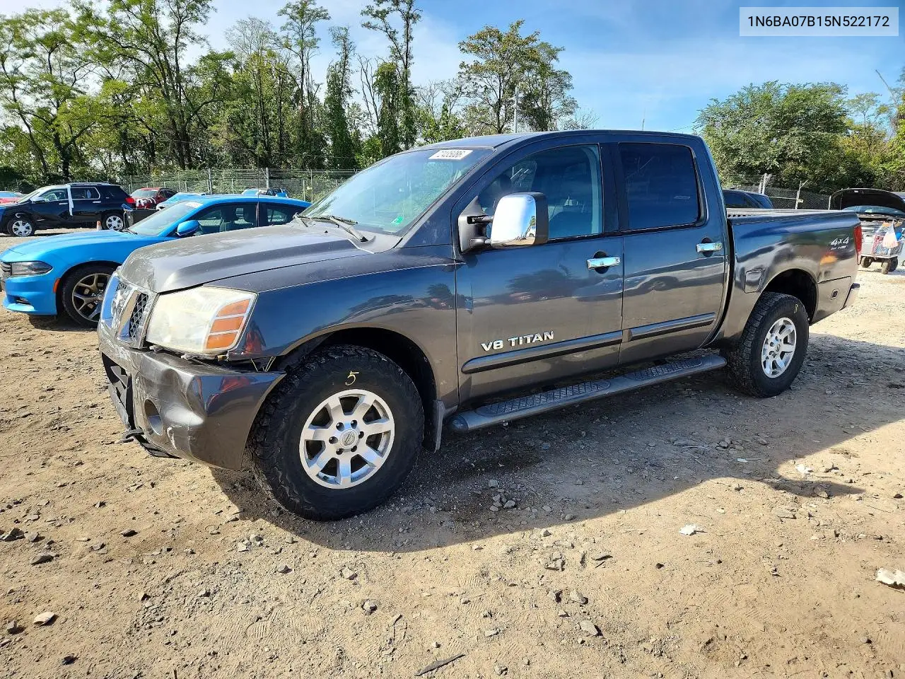 NISSAN TITAN 2005, VIN 1N6BA07B15N522172