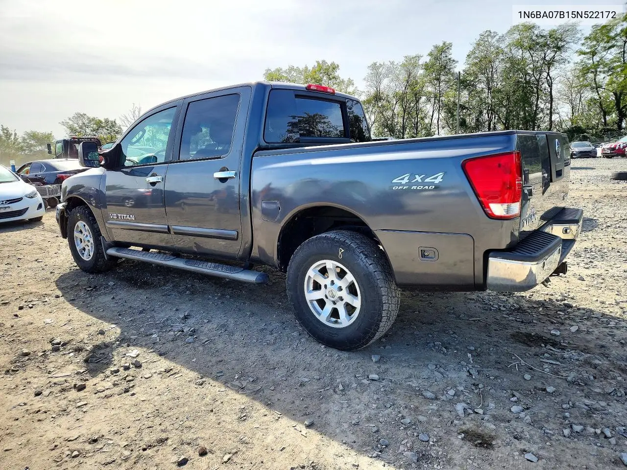 2005 NISSAN TITAN VIN 1N6BA07B15N522172 — фото 2