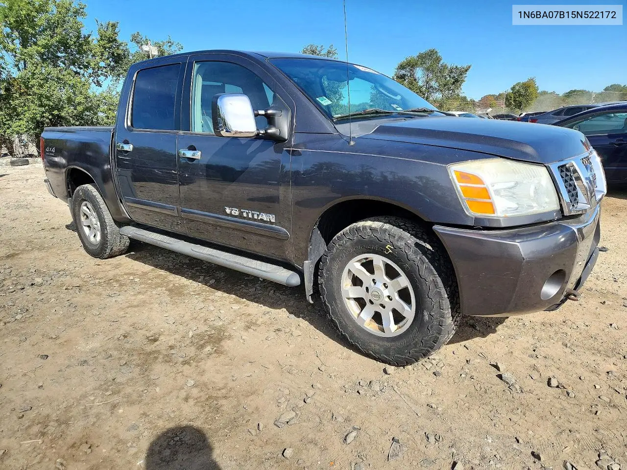 2005 NISSAN TITAN VIN 1N6BA07B15N522172 — фото 4