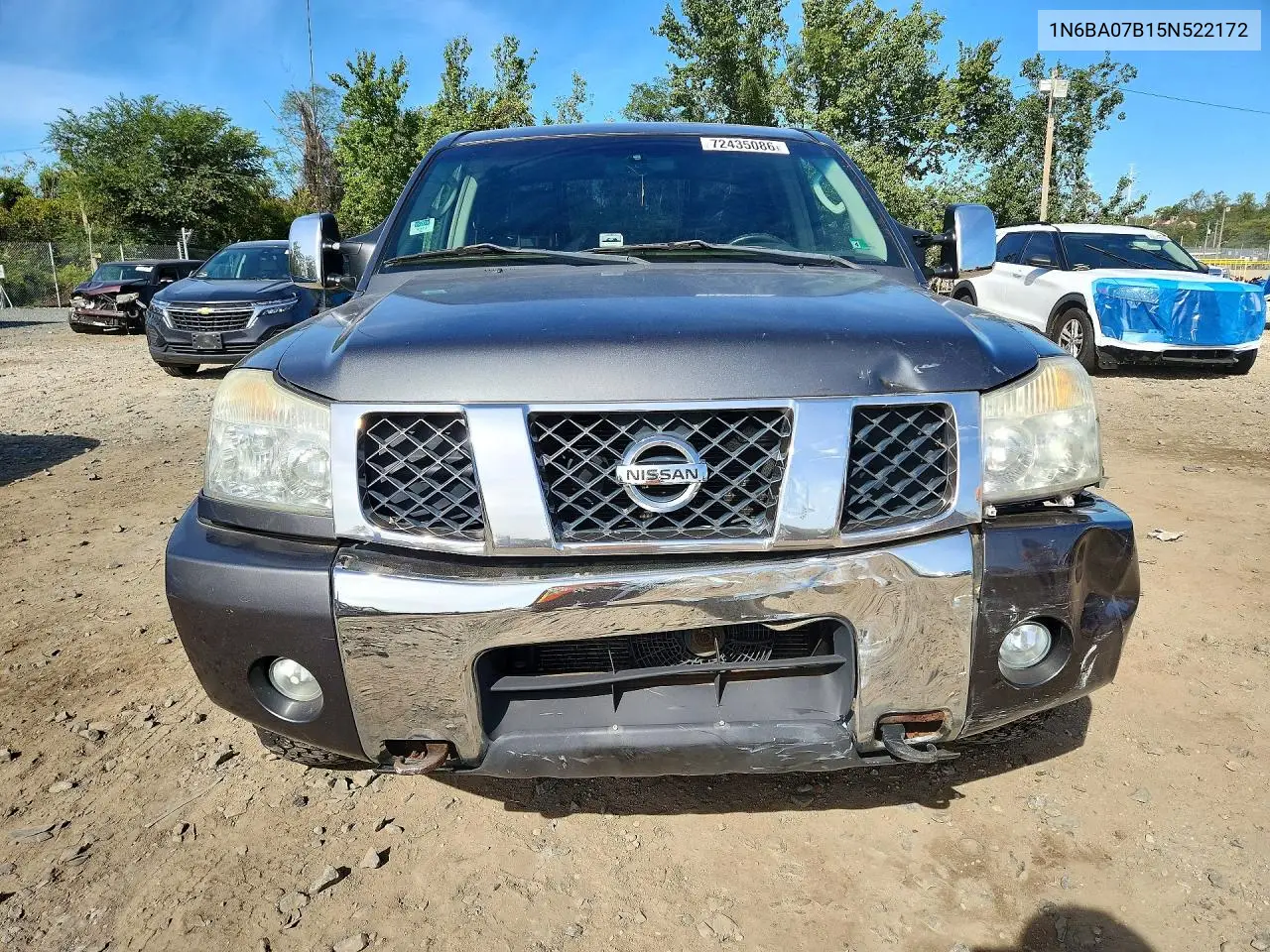 2005 NISSAN TITAN VIN 1N6BA07B15N522172 — фото 5
