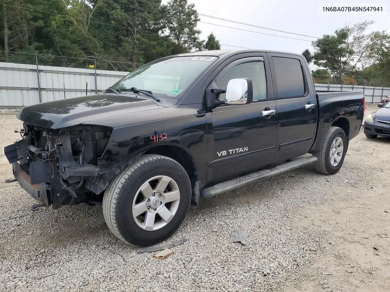 NISSAN TITAN 2005, VIN 1N6BA07B45N547941