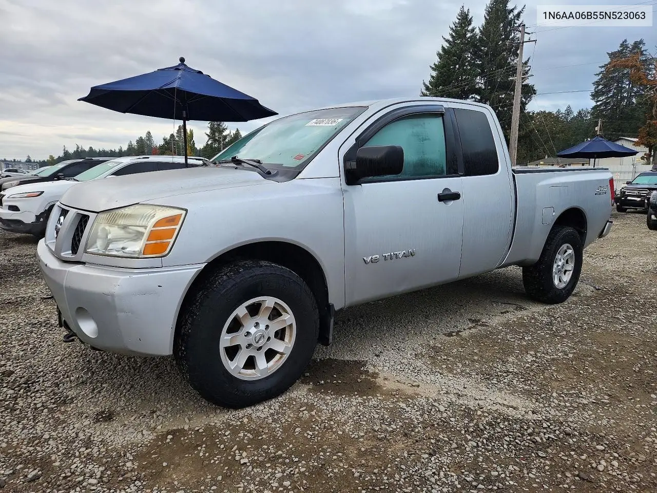 NISSAN TITAN 2005, VIN 1N6AA06B55N523063
