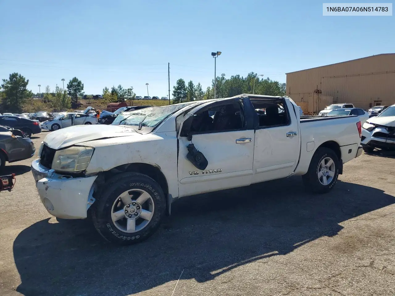 NISSAN TITAN 2006, VIN 1N6BA07A06N514783