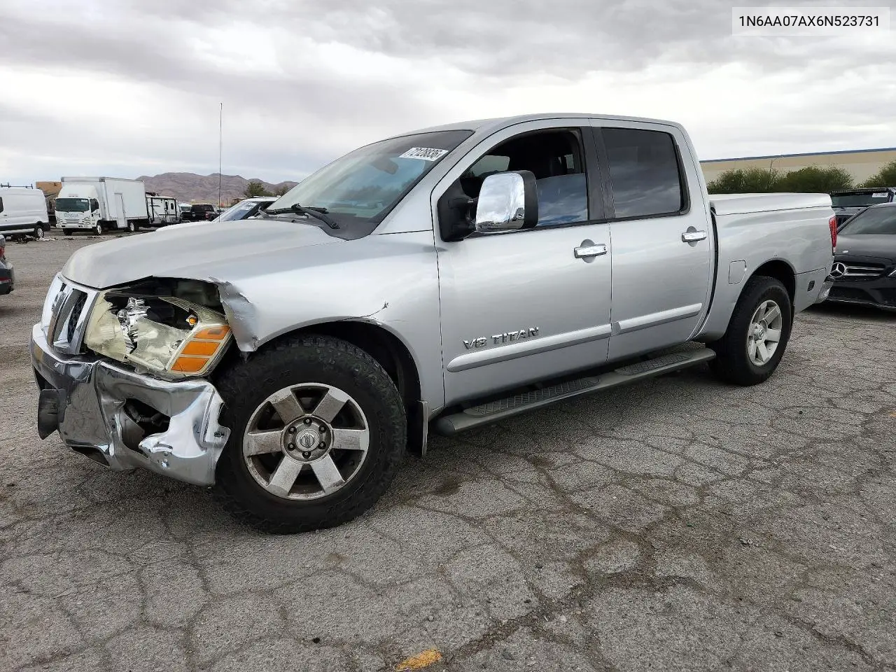 NISSAN TITAN 2006, VIN 1N6AA07AX6N523731
