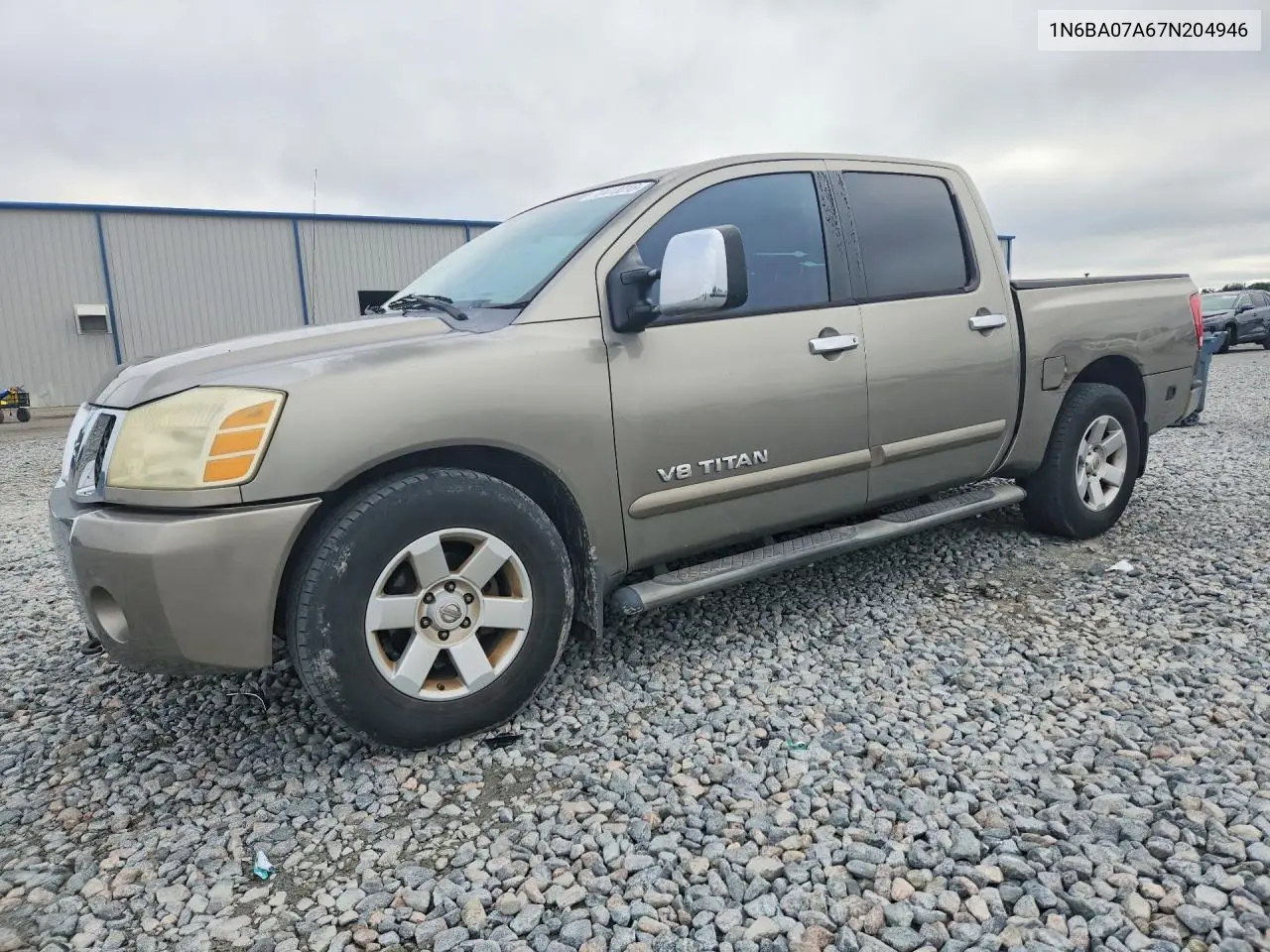 NISSAN TITAN 2007, VIN 1N6BA07A67N204946