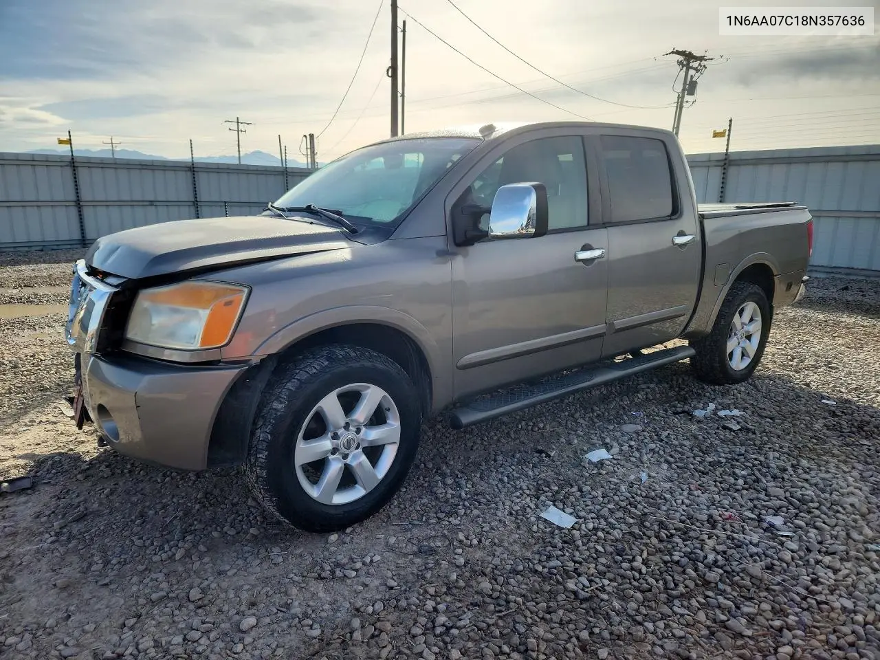 NISSAN TITAN 2008, VIN 1N6AA07C18N357636