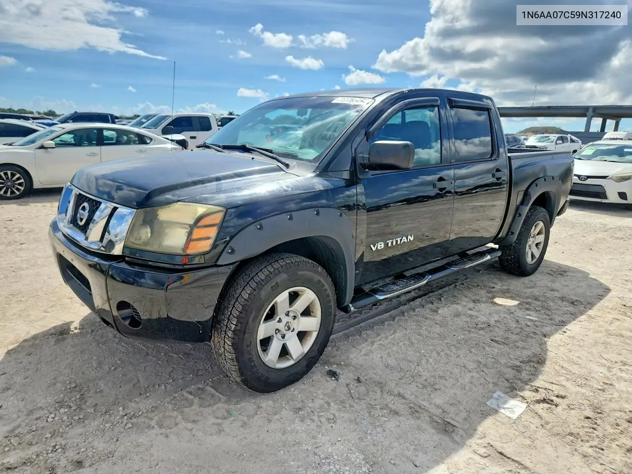 NISSAN TITAN 2009, VIN 1N6AA07C59N317240