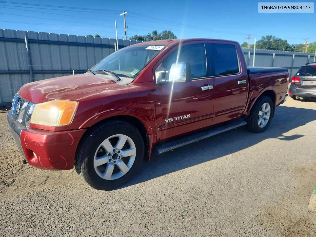 NISSAN TITAN 2009, VIN 1N6BA07D99N304147