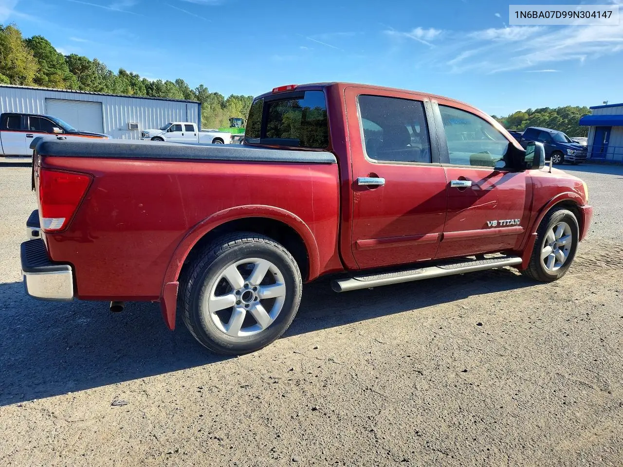 2009 NISSAN TITAN VIN 1N6BA07D99N304147 — фото 3