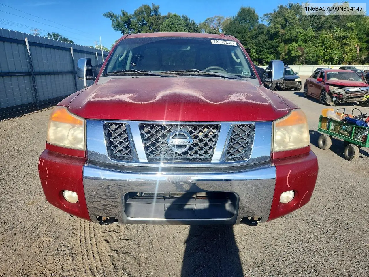 2009 NISSAN TITAN VIN 1N6BA07D99N304147 — фото 5
