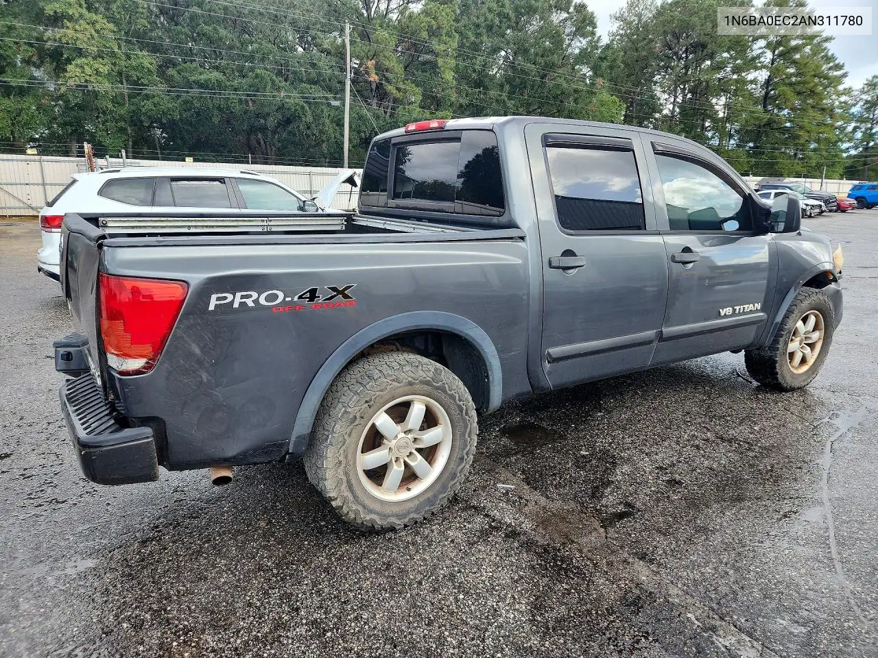 2010 NISSAN TITAN VIN 1N6BA0EC2AN311780 — фото 3