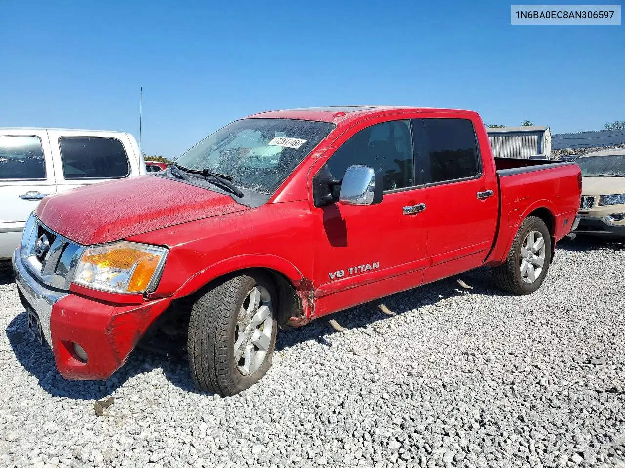 NISSAN TITAN 2010, VIN 1N6BA0EC8AN306597