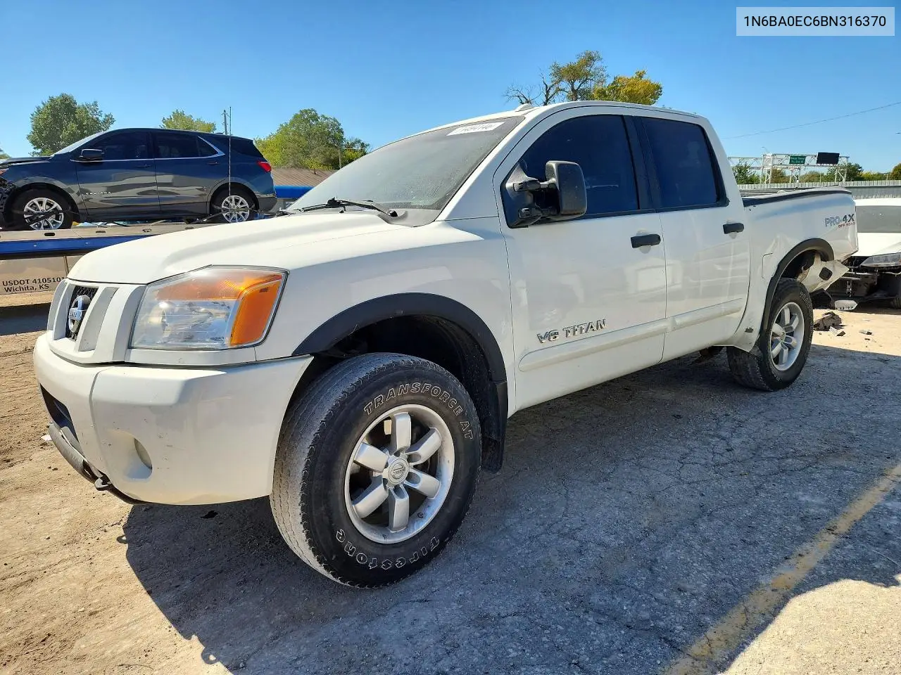 NISSAN TITAN 2011, VIN 1N6BA0EC6BN316370