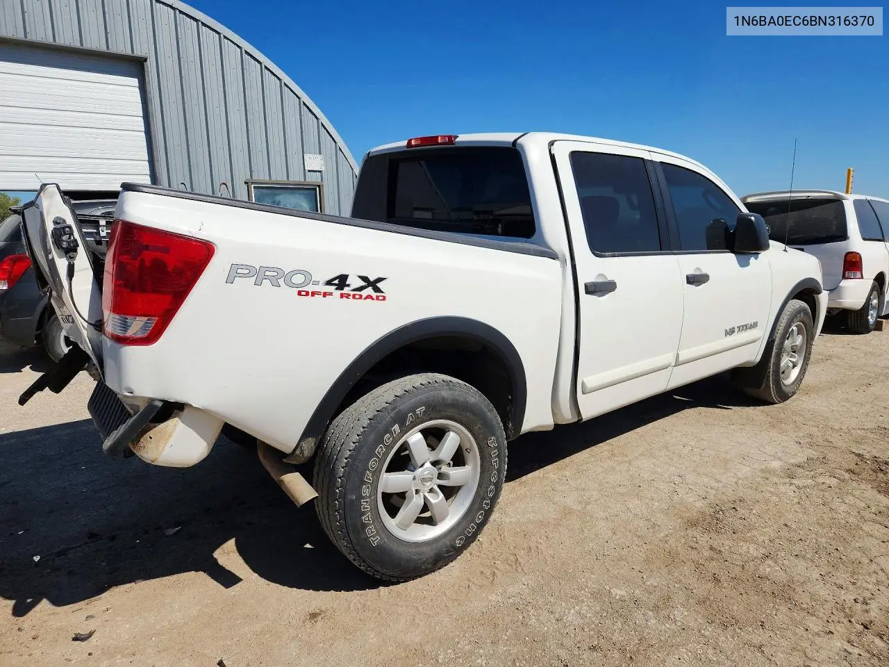 2011 NISSAN TITAN VIN 1N6BA0EC6BN316370 — фото 3
