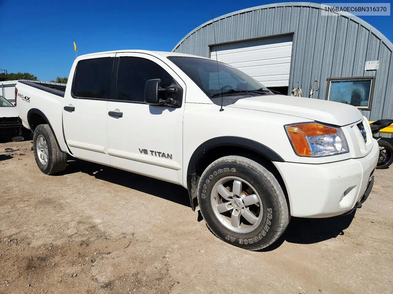 2011 NISSAN TITAN VIN 1N6BA0EC6BN316370 — фото 4