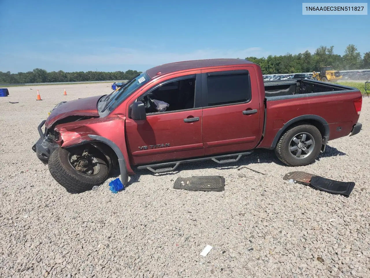 NISSAN TITAN 2014, VIN 1N6AA0EC3EN511827