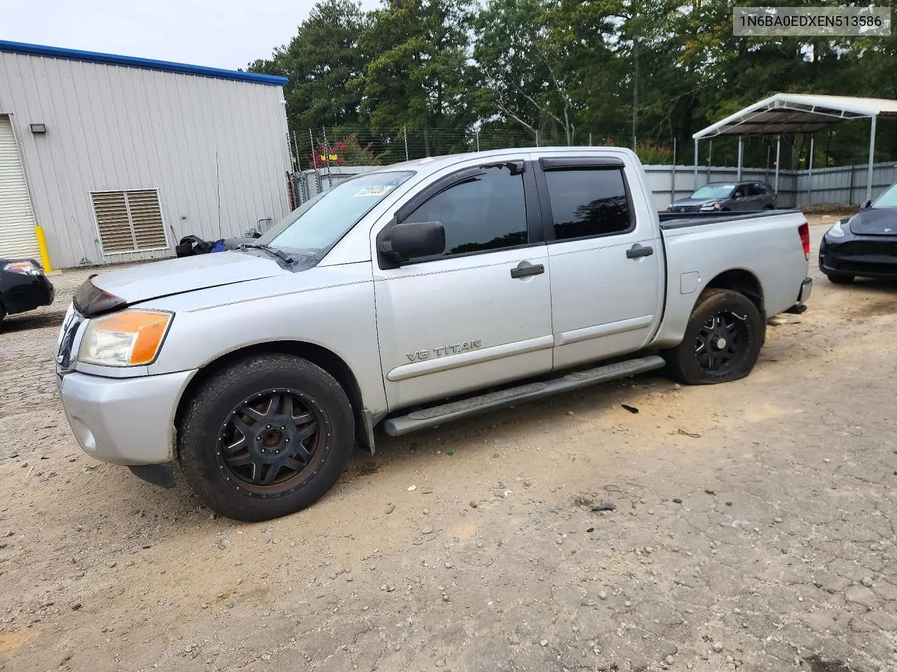 NISSAN TITAN 2014, VIN 1N6BA0EDXEN513586