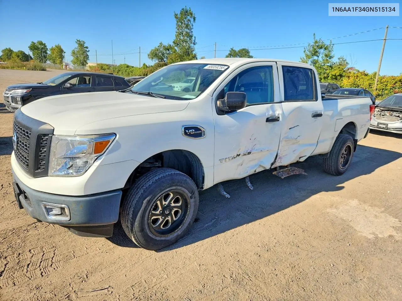 NISSAN TITAN 2016, VIN 1N6AA1F34GN515134