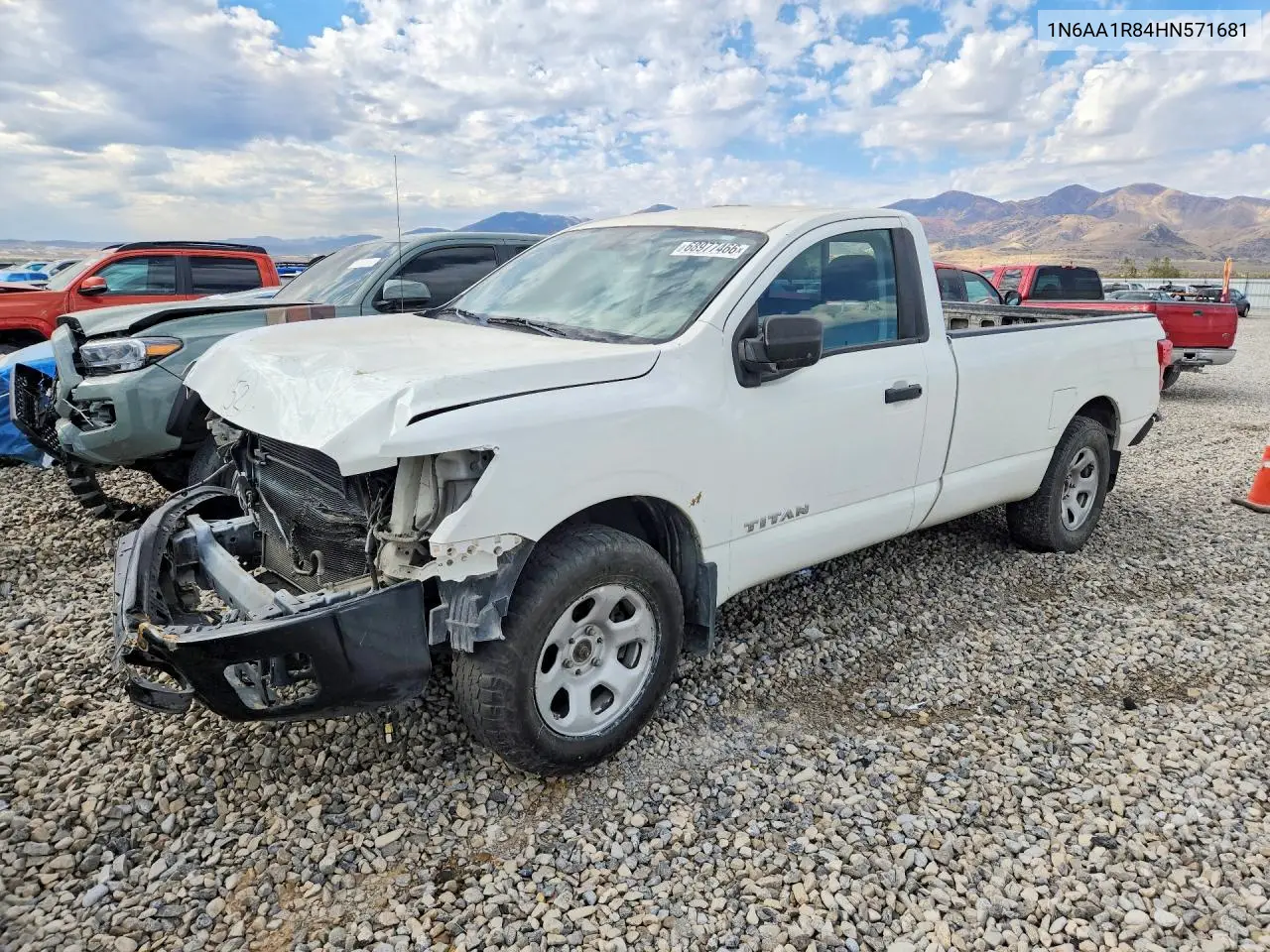NISSAN TITAN 2017, VIN 1N6AA1R84HN571681