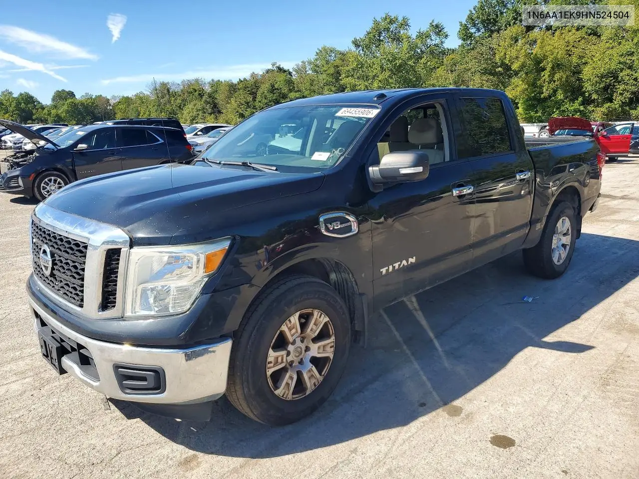NISSAN TITAN 2017, VIN 1N6AA1EK9HN524504