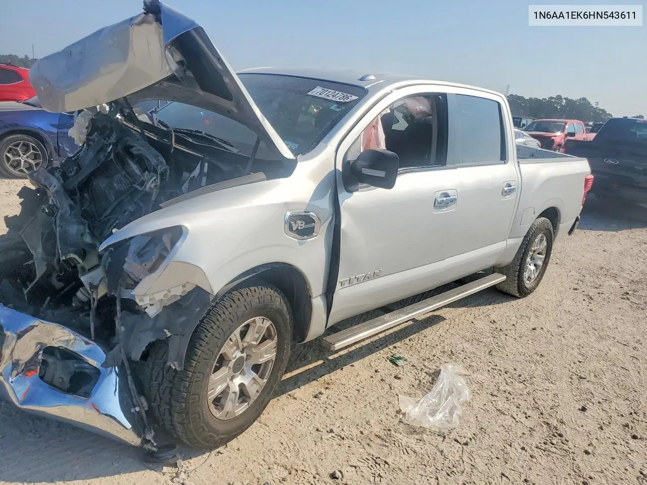 NISSAN TITAN 2017, VIN 1N6AA1EK6HN543611
