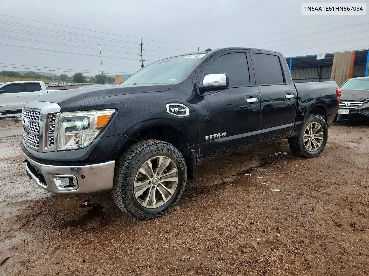 NISSAN TITAN 2017, VIN 1N6AA1E51HN567034