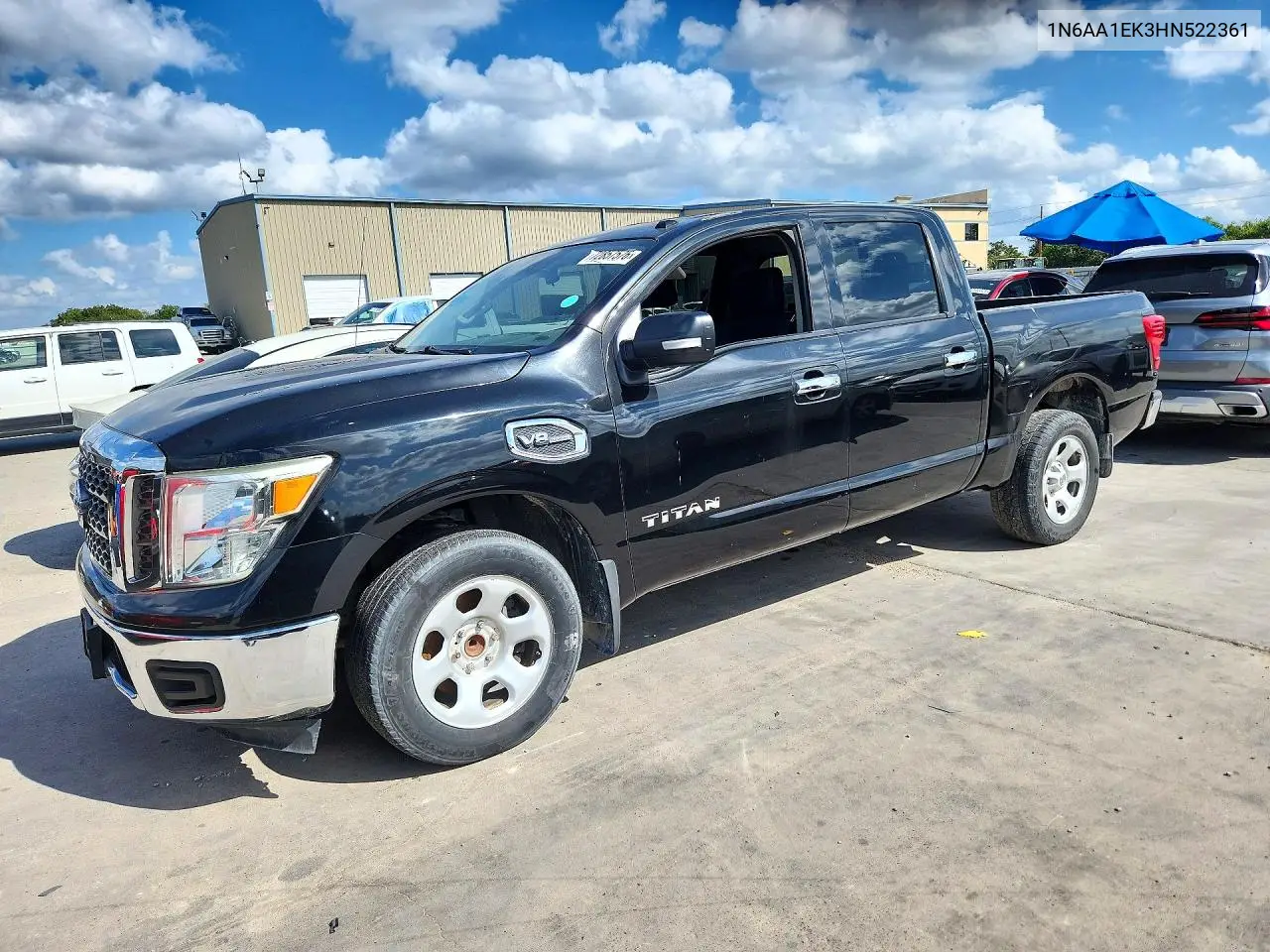 NISSAN TITAN 2017, VIN 1N6AA1EK3HN522361