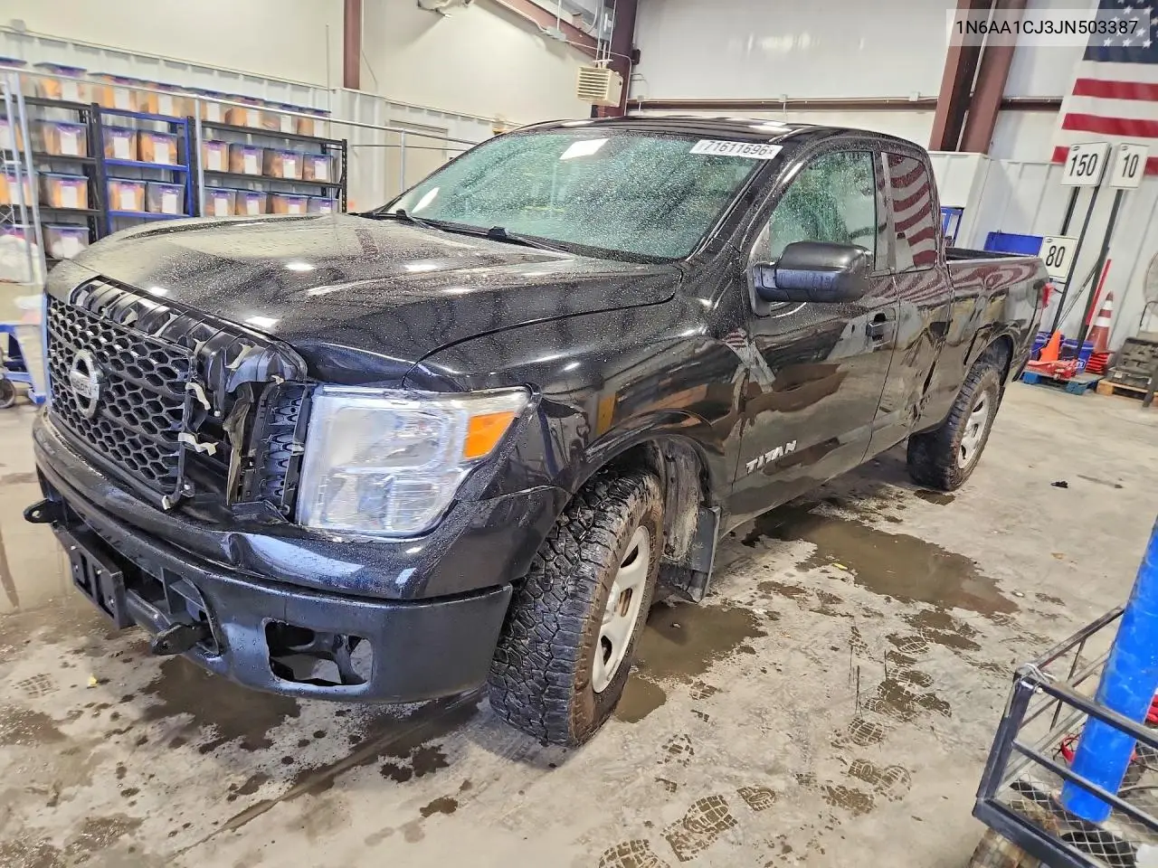 NISSAN TITAN 2018, VIN 1N6AA1CJ3JN503387