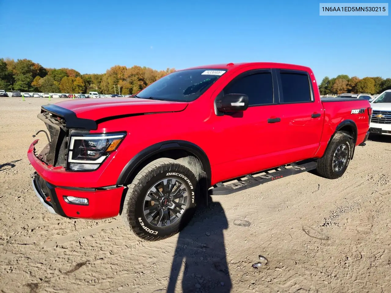 NISSAN TITAN 2021, VIN 1N6AA1ED5MN530215