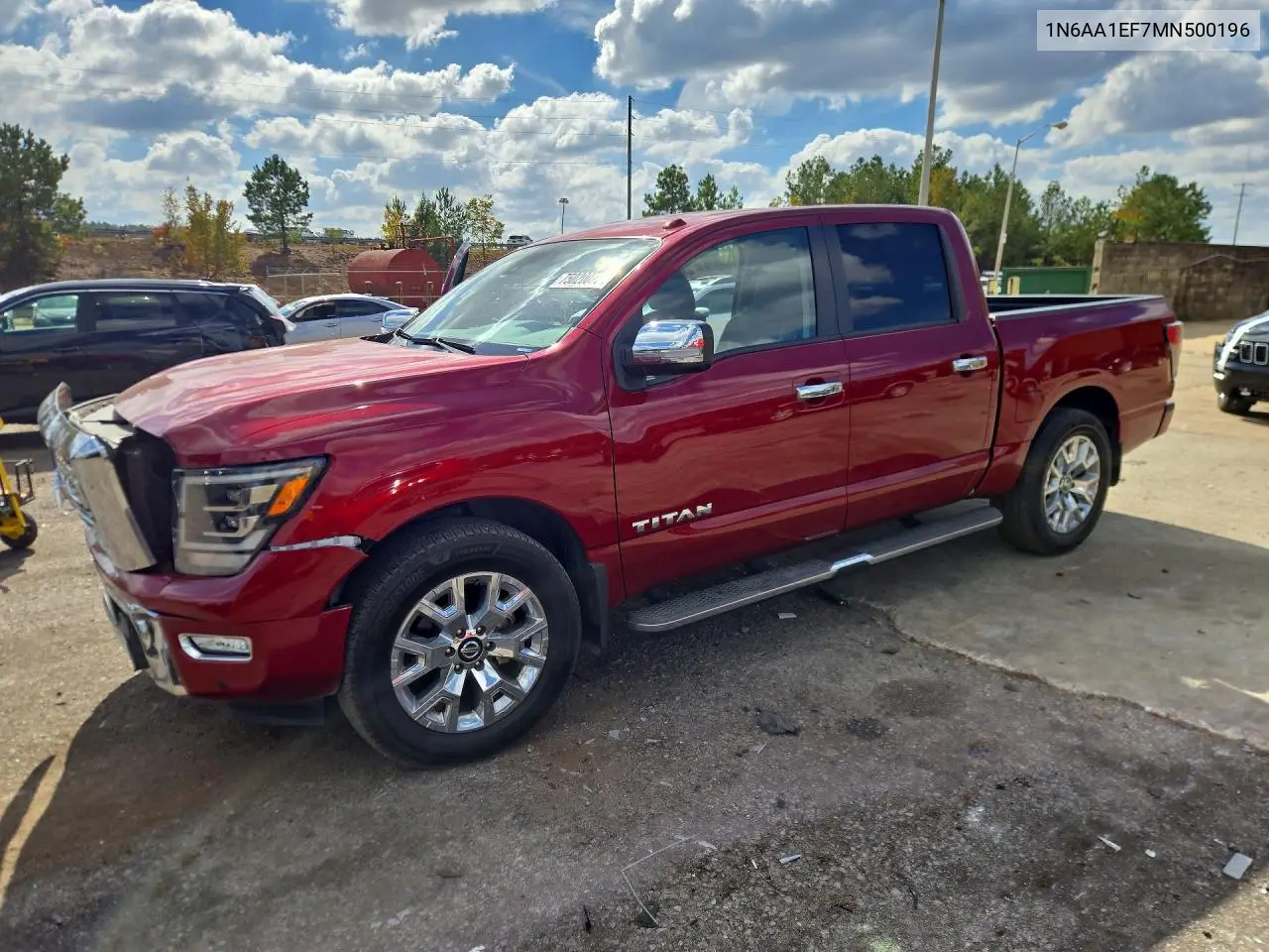 NISSAN TITAN 2021, VIN 1N6AA1EF7MN500196