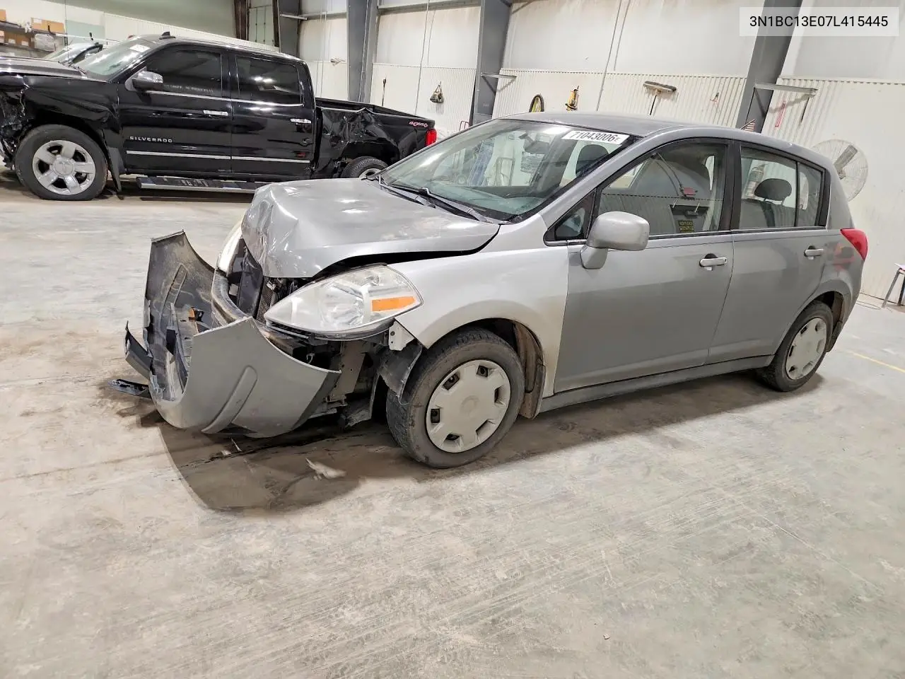 NISSAN VERSA 2007, VIN 3N1BC13E07L415445