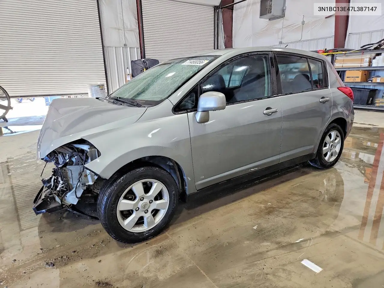 NISSAN VERSA 2007, VIN 3N1BC13E47L387147