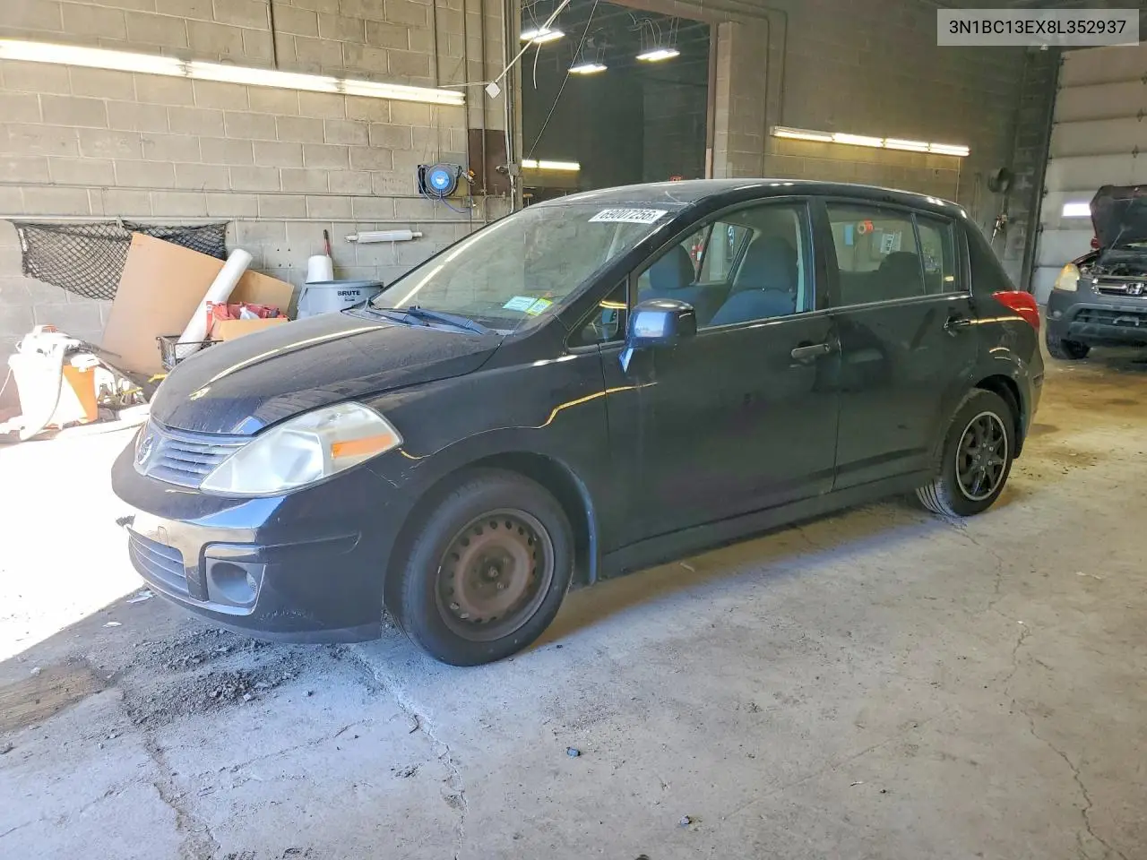 NISSAN VERSA 2008, VIN 3N1BC13EX8L352937