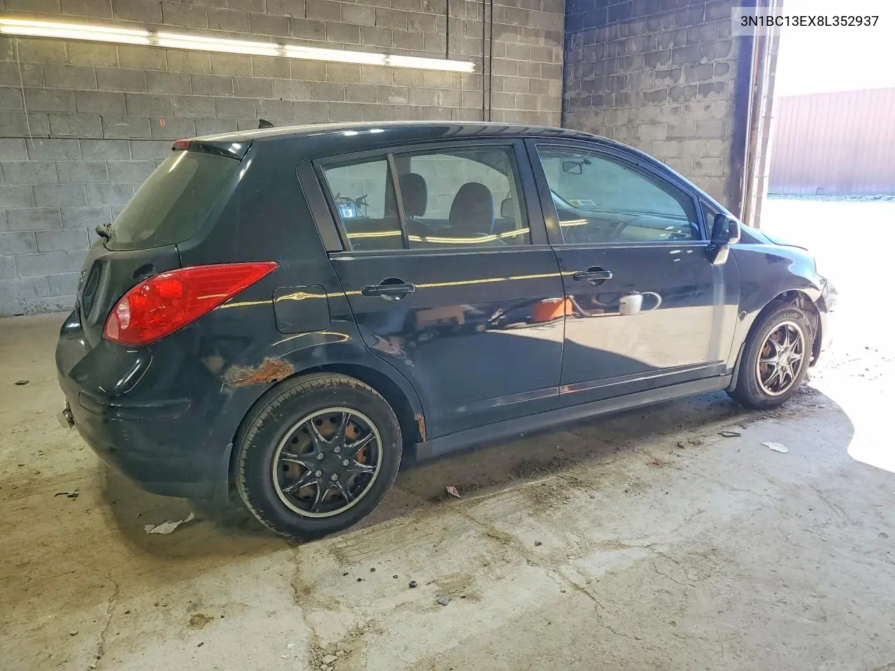 2008 NISSAN VERSA VIN 3N1BC13EX8L352937 — фото 3