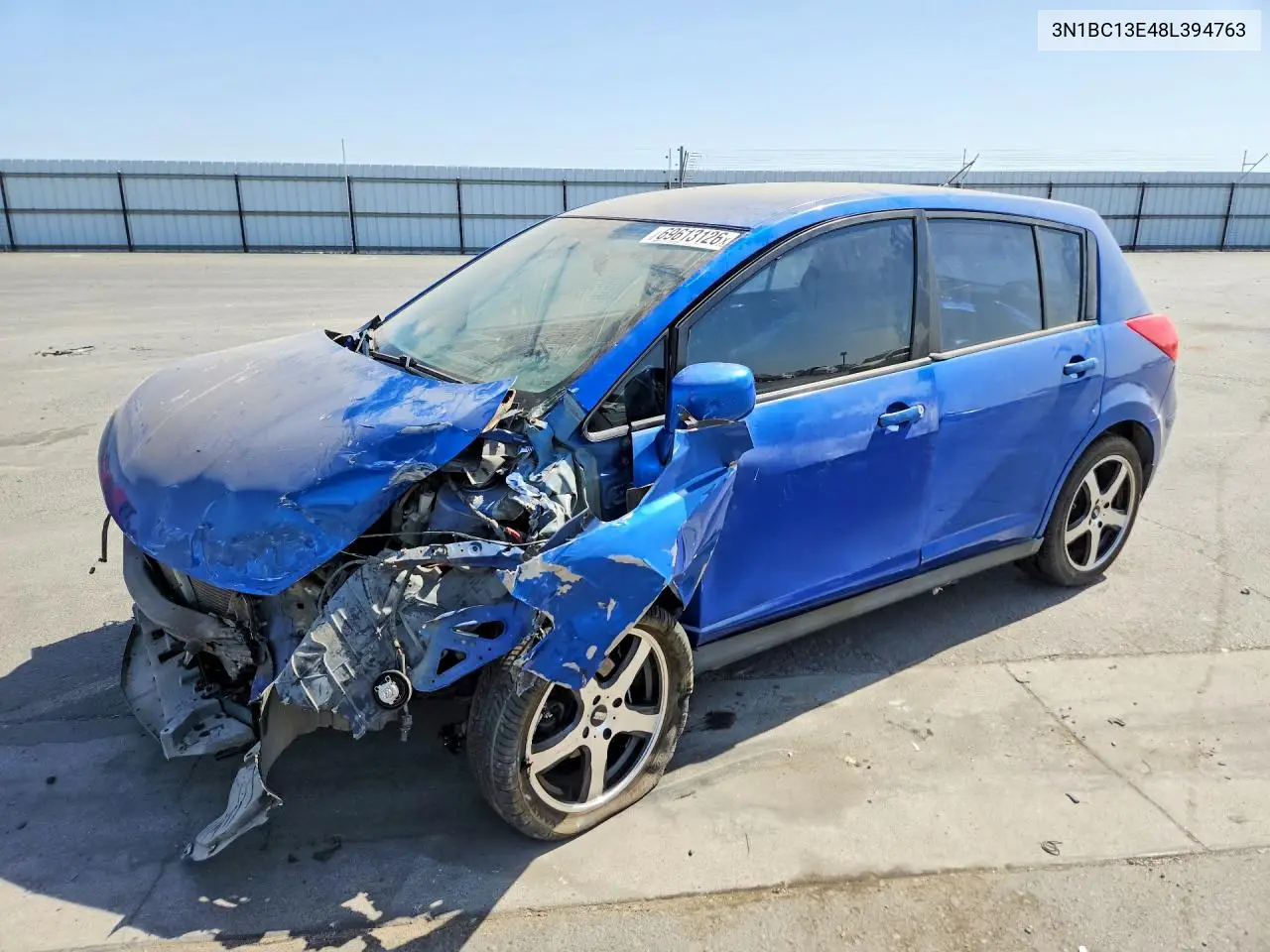 NISSAN VERSA 2008, VIN 3N1BC13E48L394763