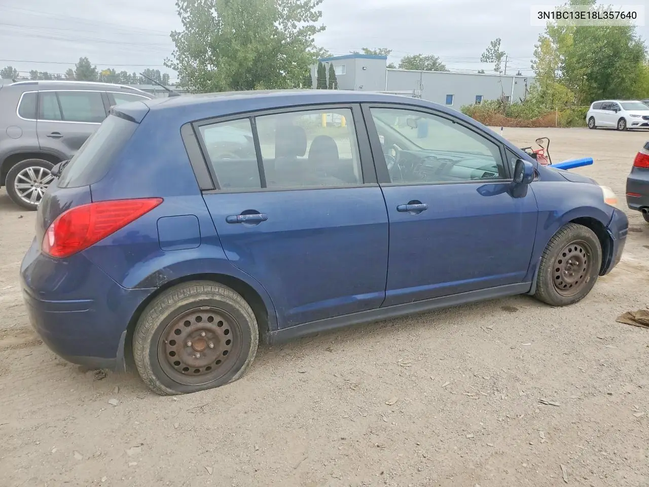 2008 NISSAN VERSA VIN 3N1BC13E18L357640 — фото 3