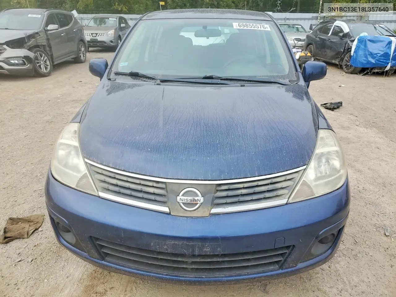 2008 NISSAN VERSA VIN 3N1BC13E18L357640 — фото 5
