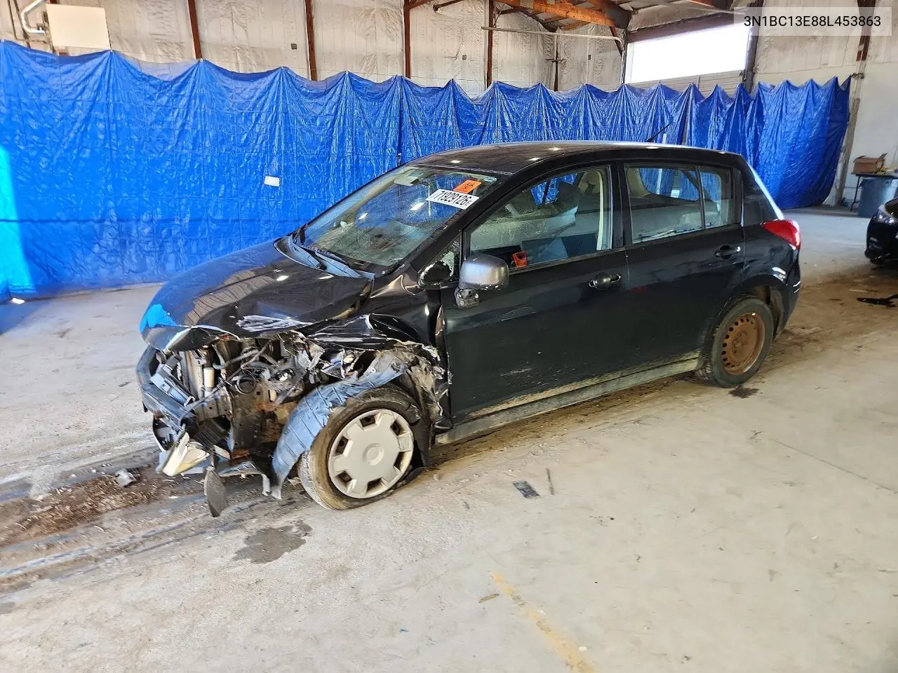 NISSAN VERSA 2008, VIN 3N1BC13E88L453863