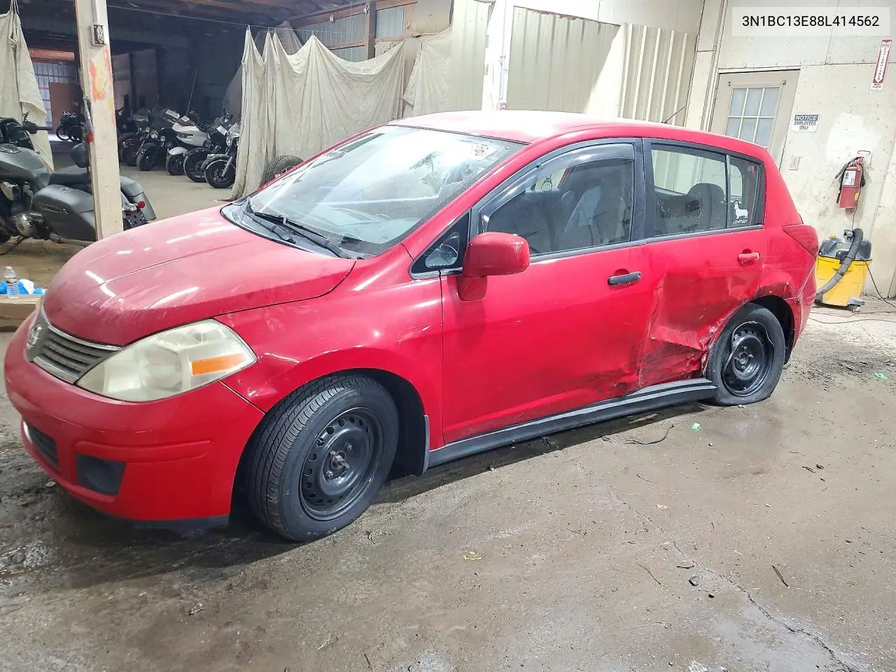 NISSAN VERSA 2008, VIN 3N1BC13E88L414562