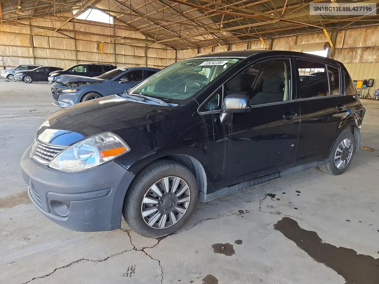 NISSAN VERSA 2008, VIN 3N1BC13E88L427196