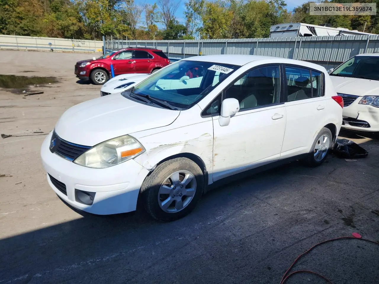 NISSAN VERSA 2009, VIN 3N1BC13E19L359874