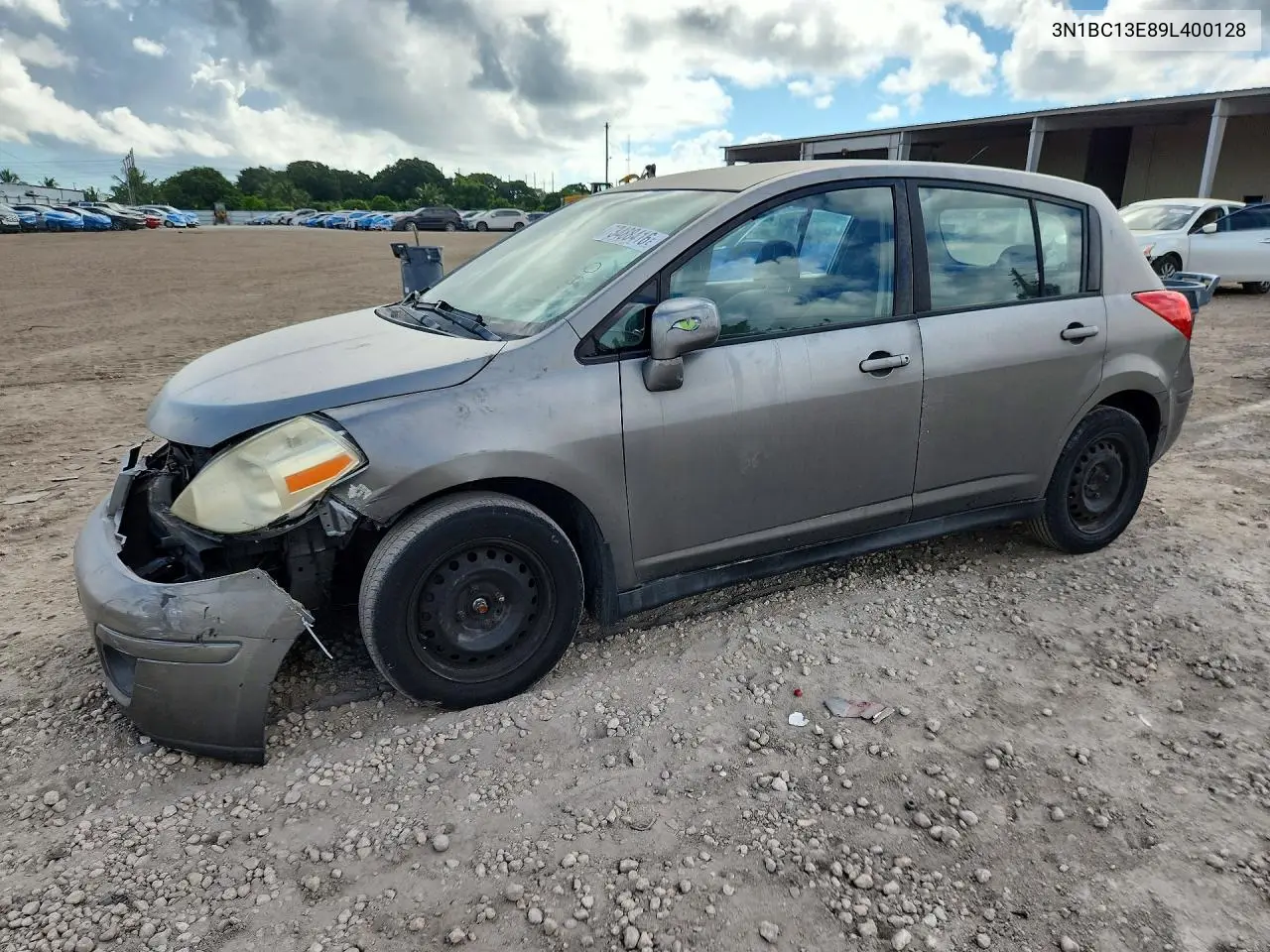 NISSAN VERSA 2009, VIN 3N1BC13E89L400128