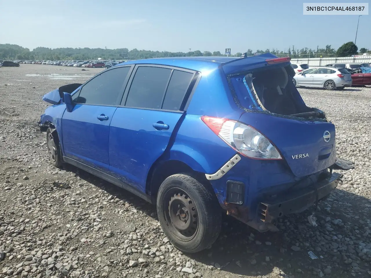 2010 NISSAN VERSA VIN 3N1BC1CP4AL468187 — фото 2
