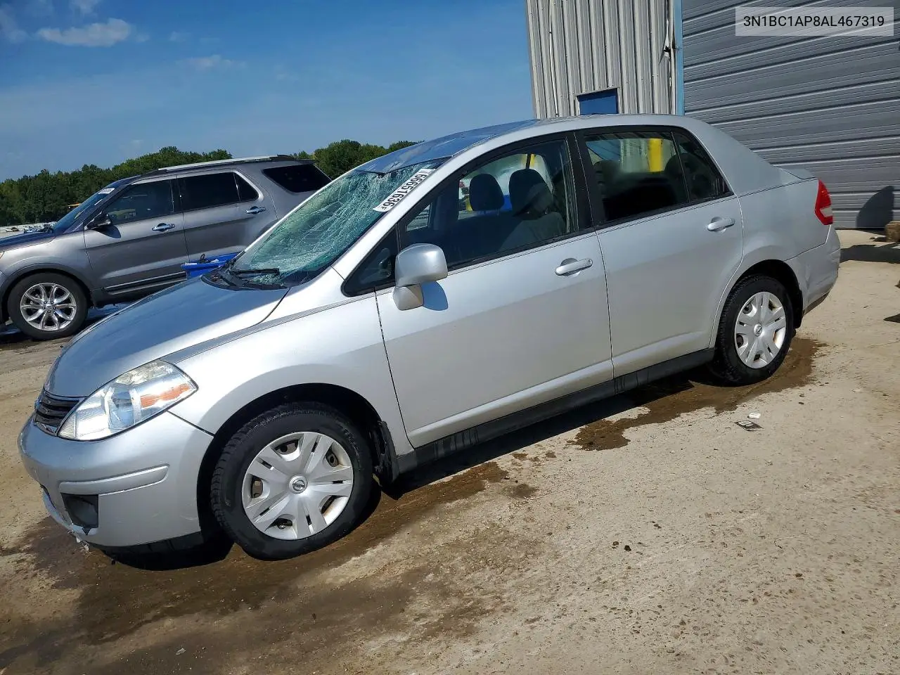NISSAN VERSA 2010, VIN 3N1BC1AP8AL467319