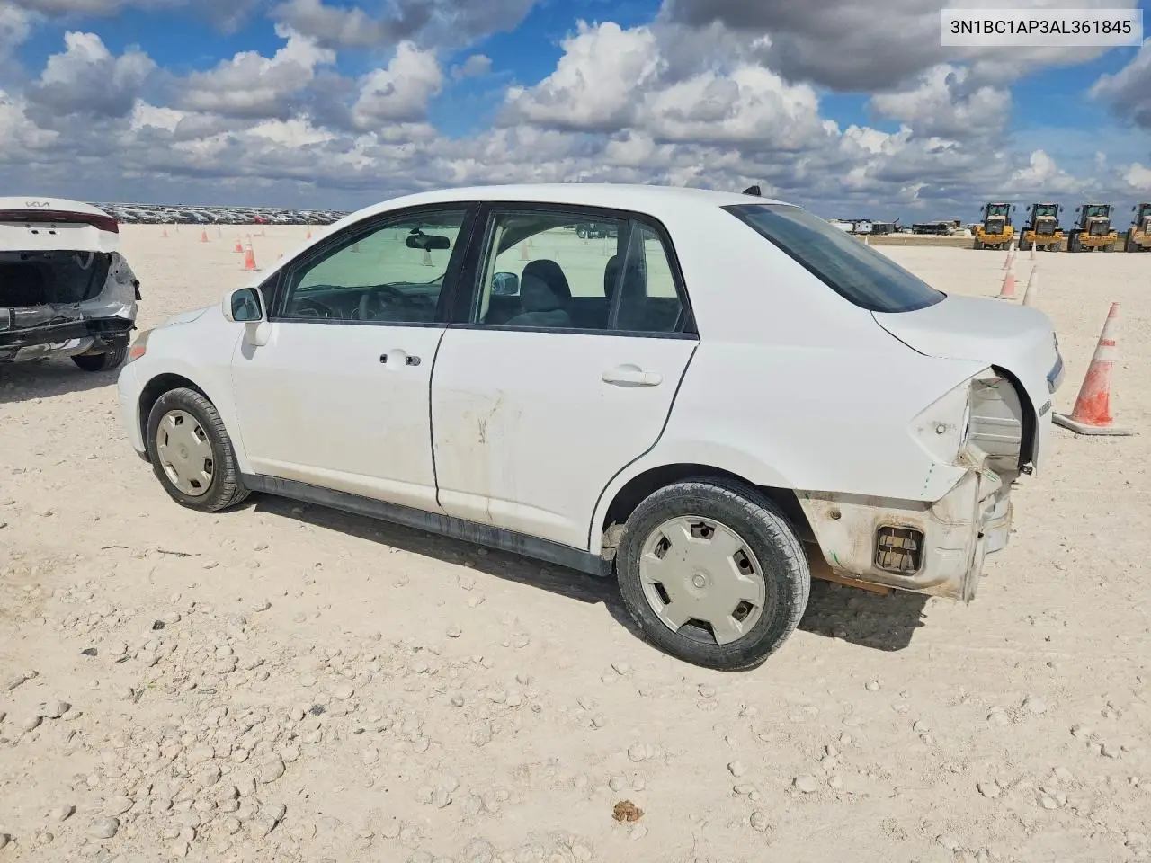 2010 NISSAN VERSA VIN 3N1BC1AP3AL361845 — фото 2