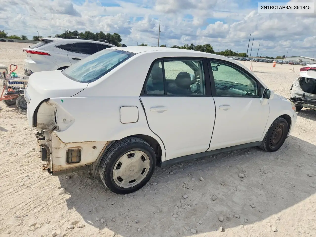 2010 NISSAN VERSA VIN 3N1BC1AP3AL361845 — фото 3