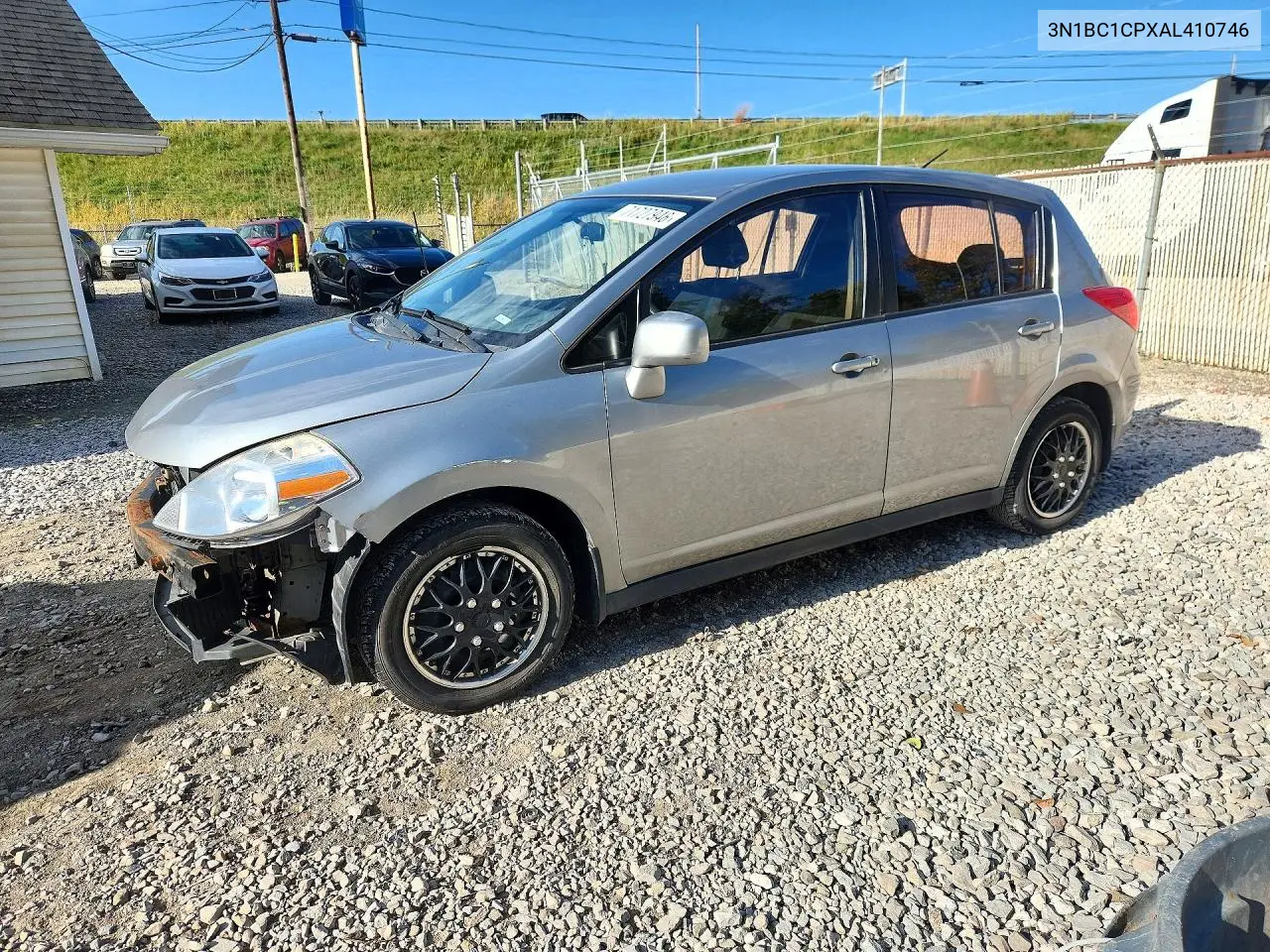 NISSAN VERSA 2010, VIN 3N1BC1CPXAL410746