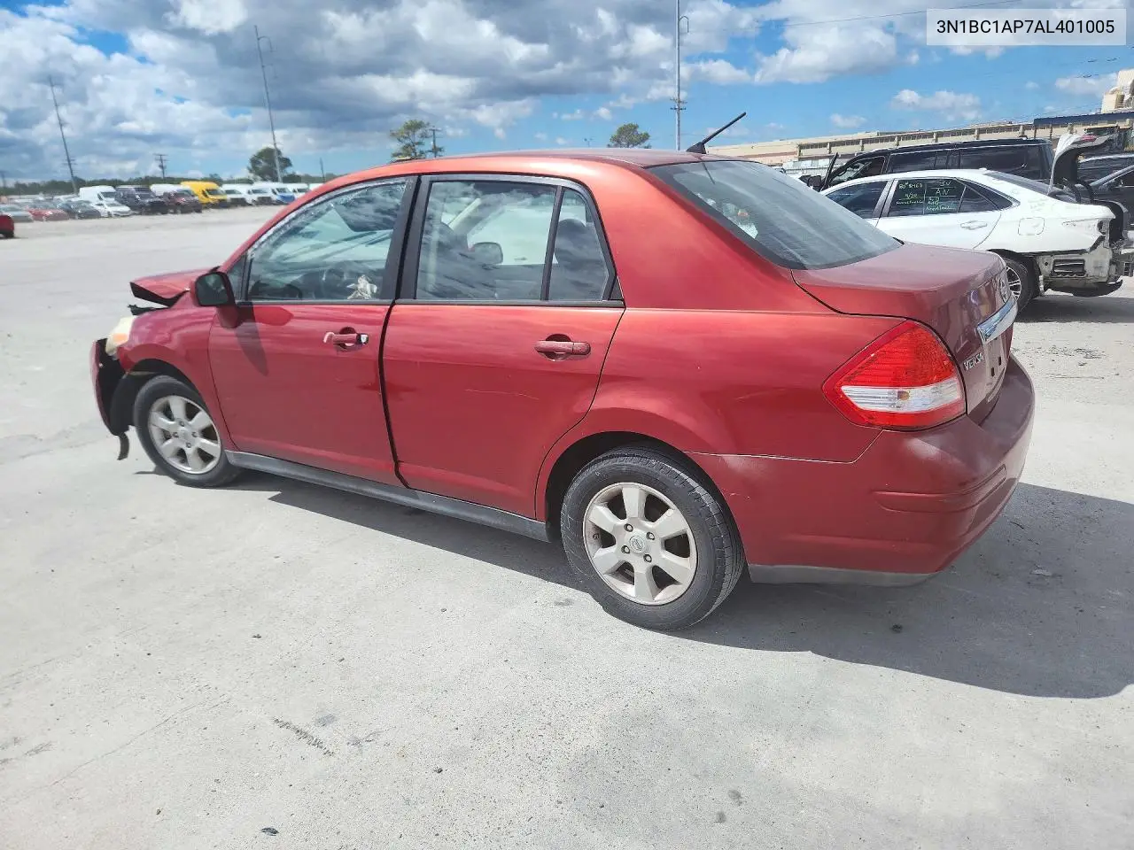 2010 NISSAN VERSA VIN 3N1BC1AP7AL401005 — фото 2