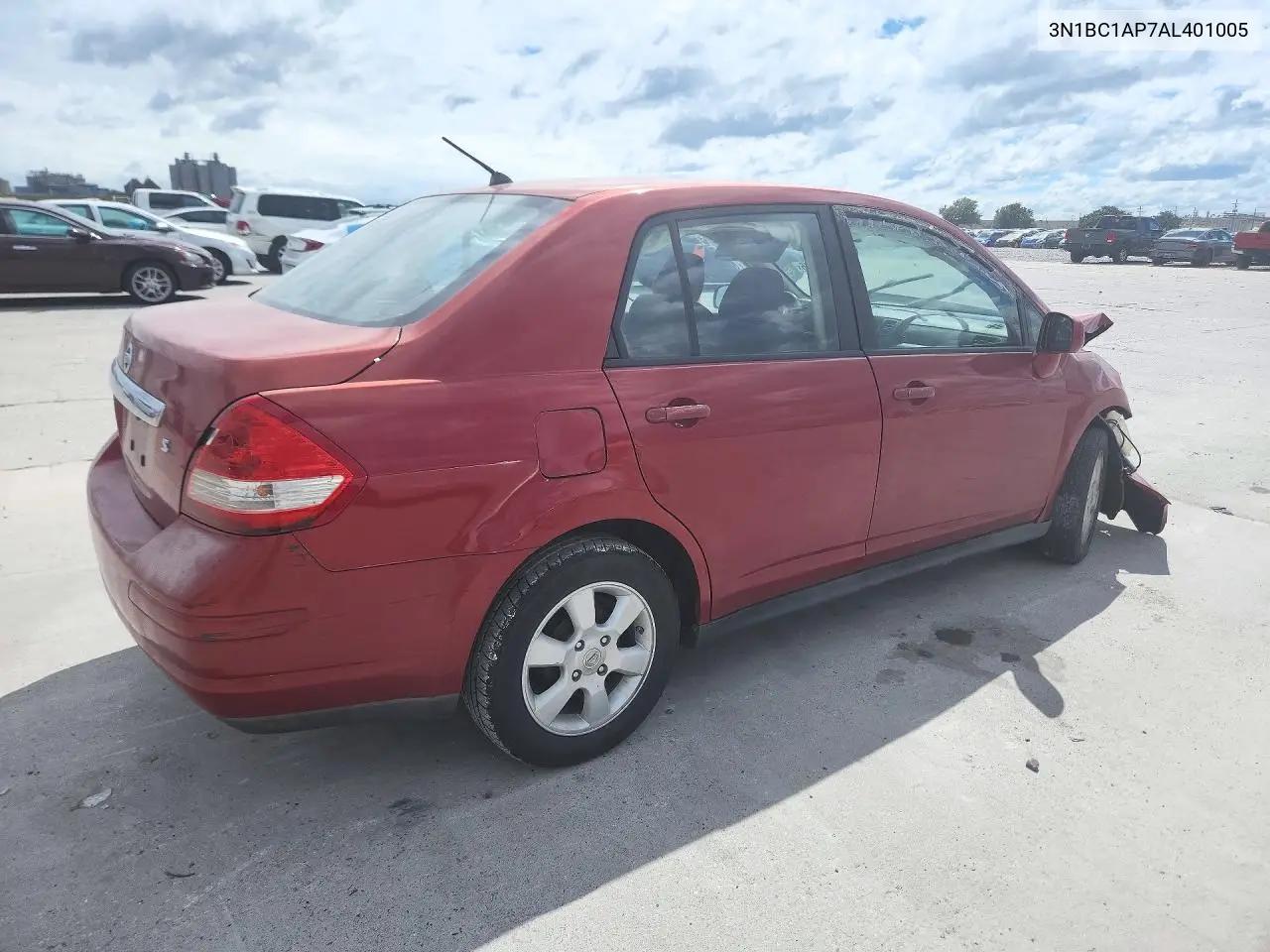 2010 NISSAN VERSA VIN 3N1BC1AP7AL401005 — фото 3