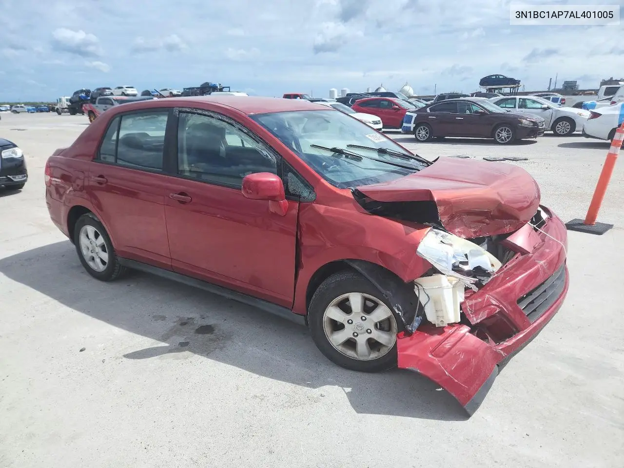 2010 NISSAN VERSA VIN 3N1BC1AP7AL401005 — фото 4